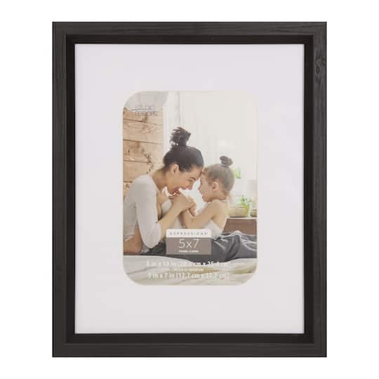 White &#x26; Black 5&#x22; x 7&#x22; Frame with Mat, Expressions&#x2122; by Studio D&#xE9;cor&#xAE;